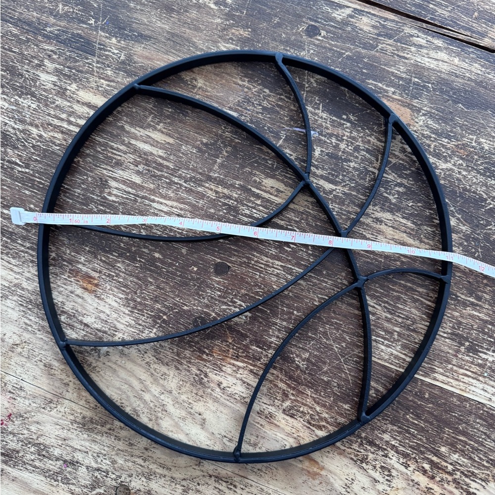 Large Iron Metal Basketball Wall Hanging or can be used as a trivet